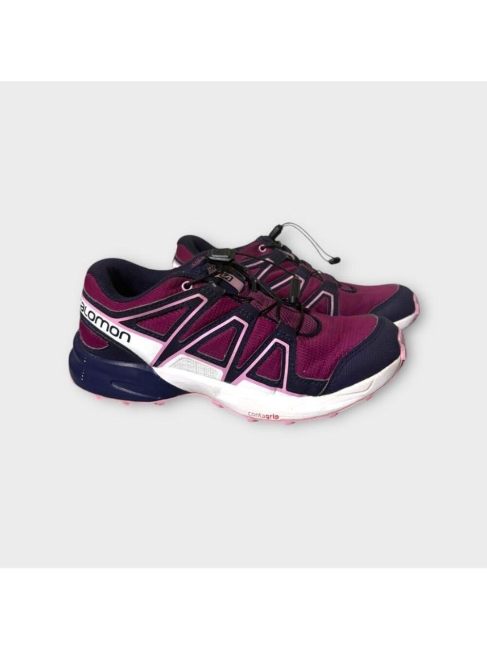 Salomon Speedcross Trail Sneaker Women 6 EUC Run Hike Gorpcore Blue Purple Pink